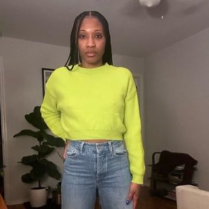 Zara bright cropped sweater